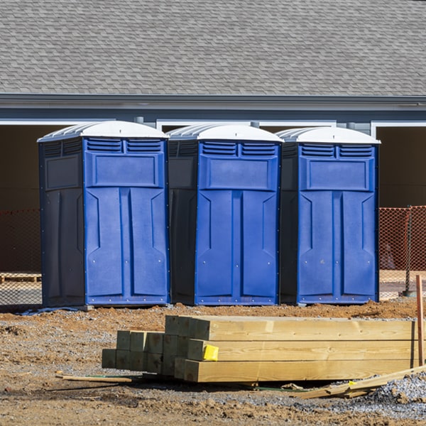 what is the expected delivery and pickup timeframe for the portable toilets in Palm Bay Florida